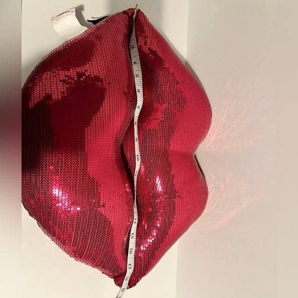 Rachel Zoe pink sequin kiss pillow - Picture 4 of 4